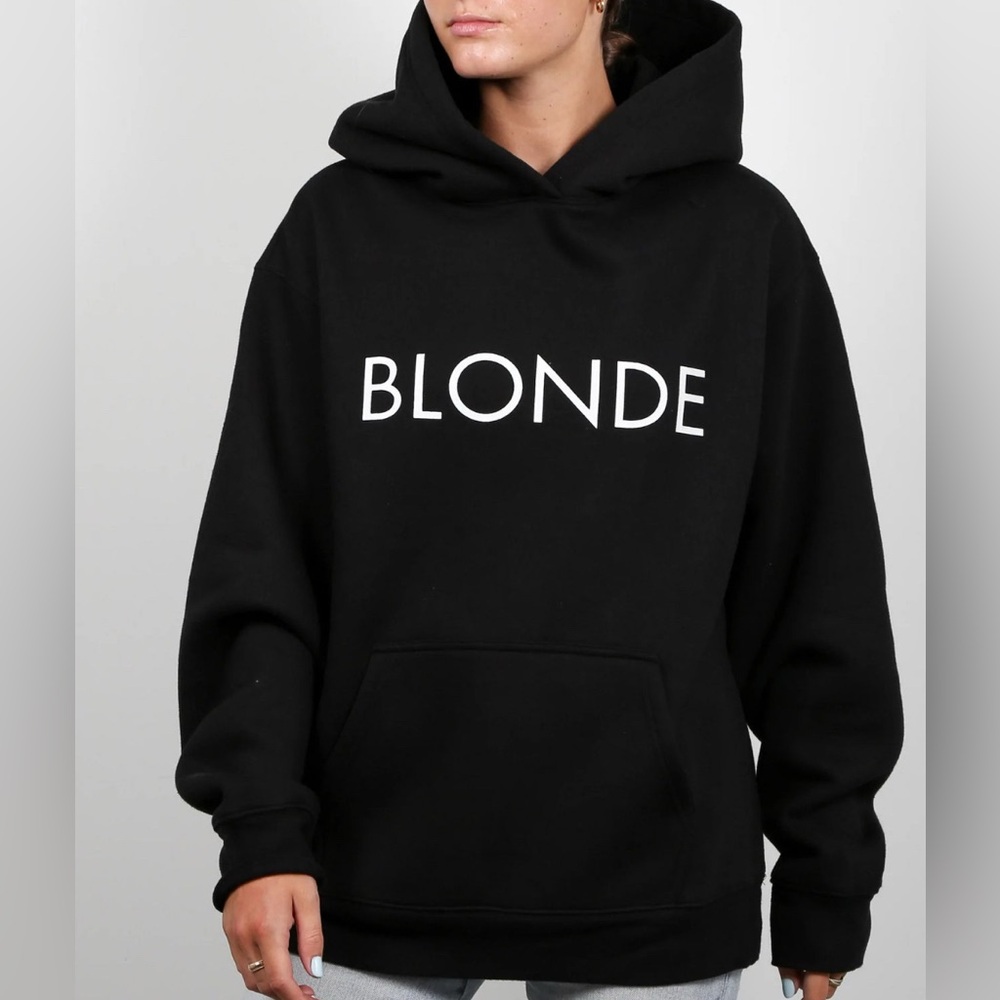 Brunette The Label Black Hoodie, size XS/S. NWT. From a pet + smoke free home.